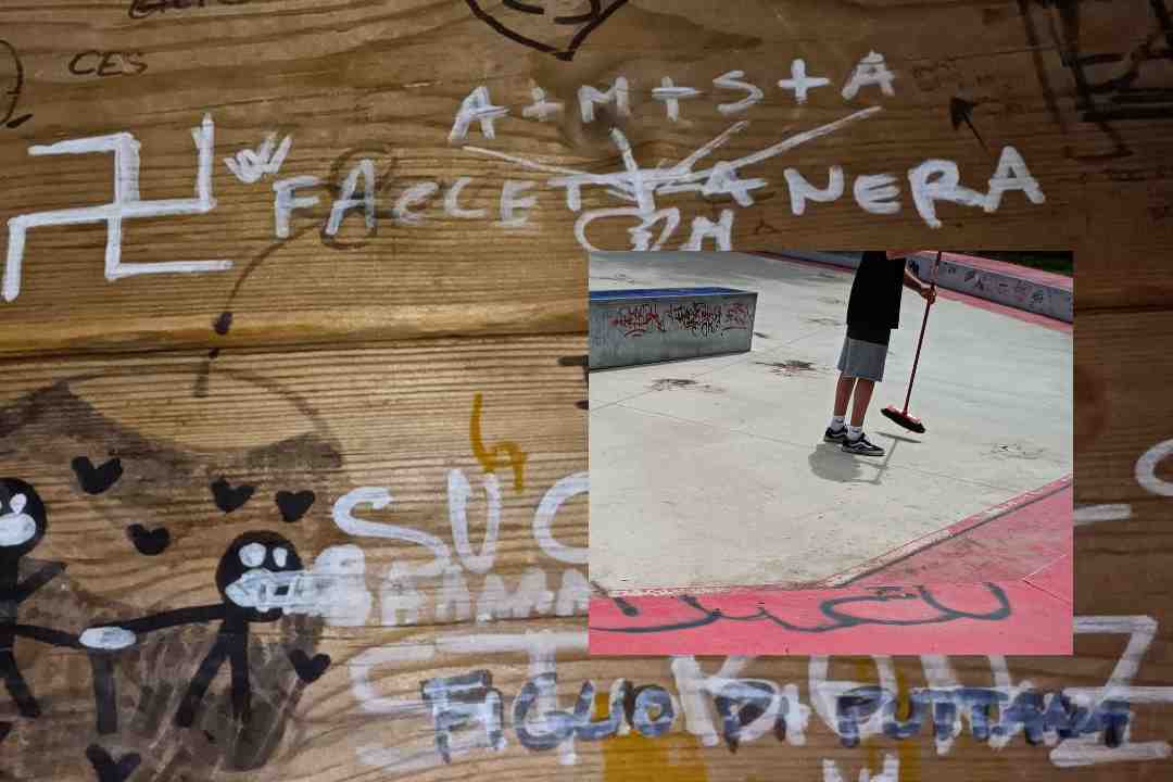 Immagine per Ronchi dei Legionari, prima passano i vandali poi alcuni giovani sistemano la pista da skate